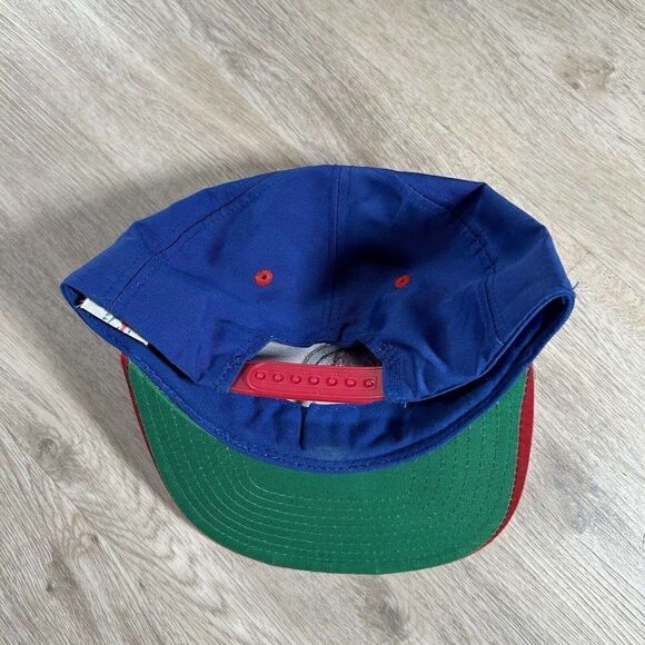 Vintage Detroit Pistons Hat Snapback NBA Basketball Twins Blue Red Cap - Picture 5 of 9